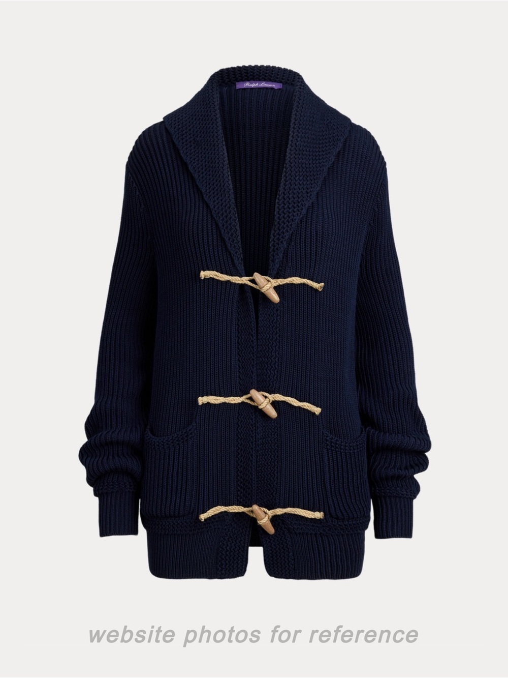 Cotton-Silk Shawl-Collar Cardigan Ralph Lauren Collection